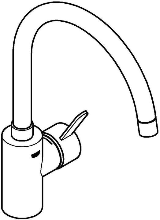 Produktbild Grohe Kchenarmatur mit Einhebelmischer Eurosmart Cosmopolitan supersteel matt 32843