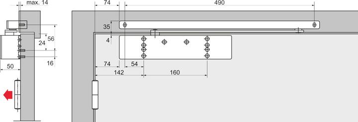 Actual product image Dormakaba Door closer TS 92 B XEA (Indoor)