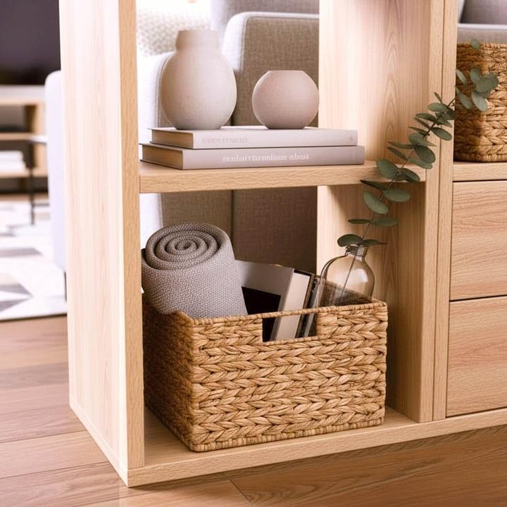 Immagine prodotto Casâme Cesto in giacinto d'acqua struttura in metallo - altezza 17 cm