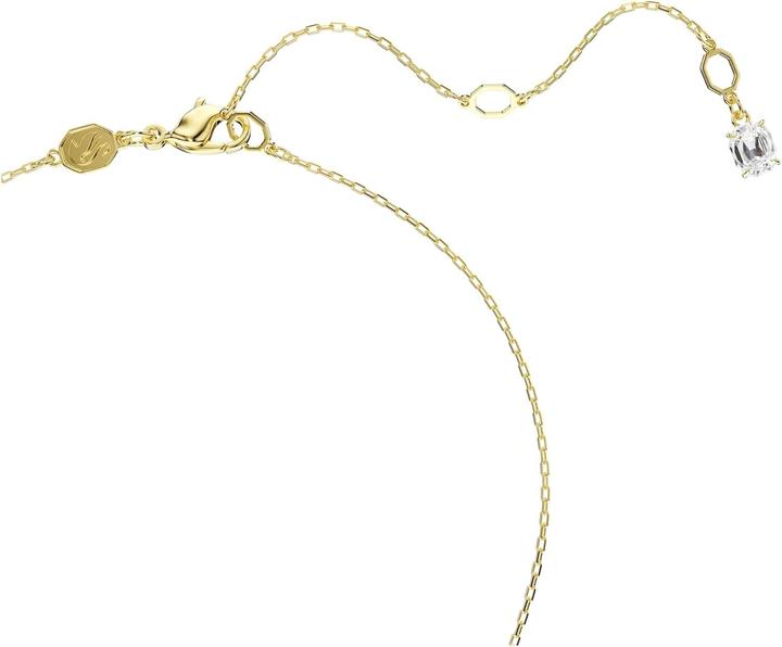 Immagine prodotto Swarovski Stilla Attract Halskette Rundschliff Weiss Goldlegierungsschicht (Metallo Swarovski, 45 cm)