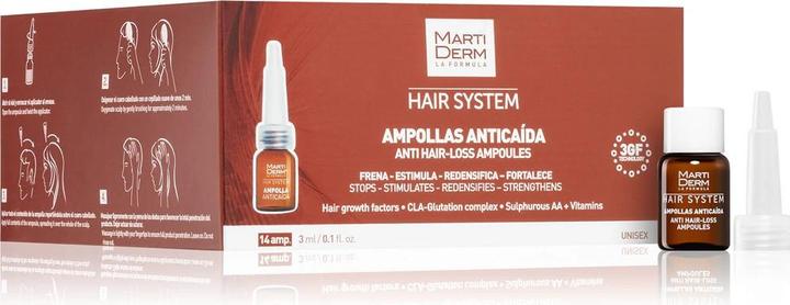 Actual product image Martiderm Anti-Hair Loss and Anti-Seborrheic Shampoo 200ml (Liquid shampoo, 200 ml)
