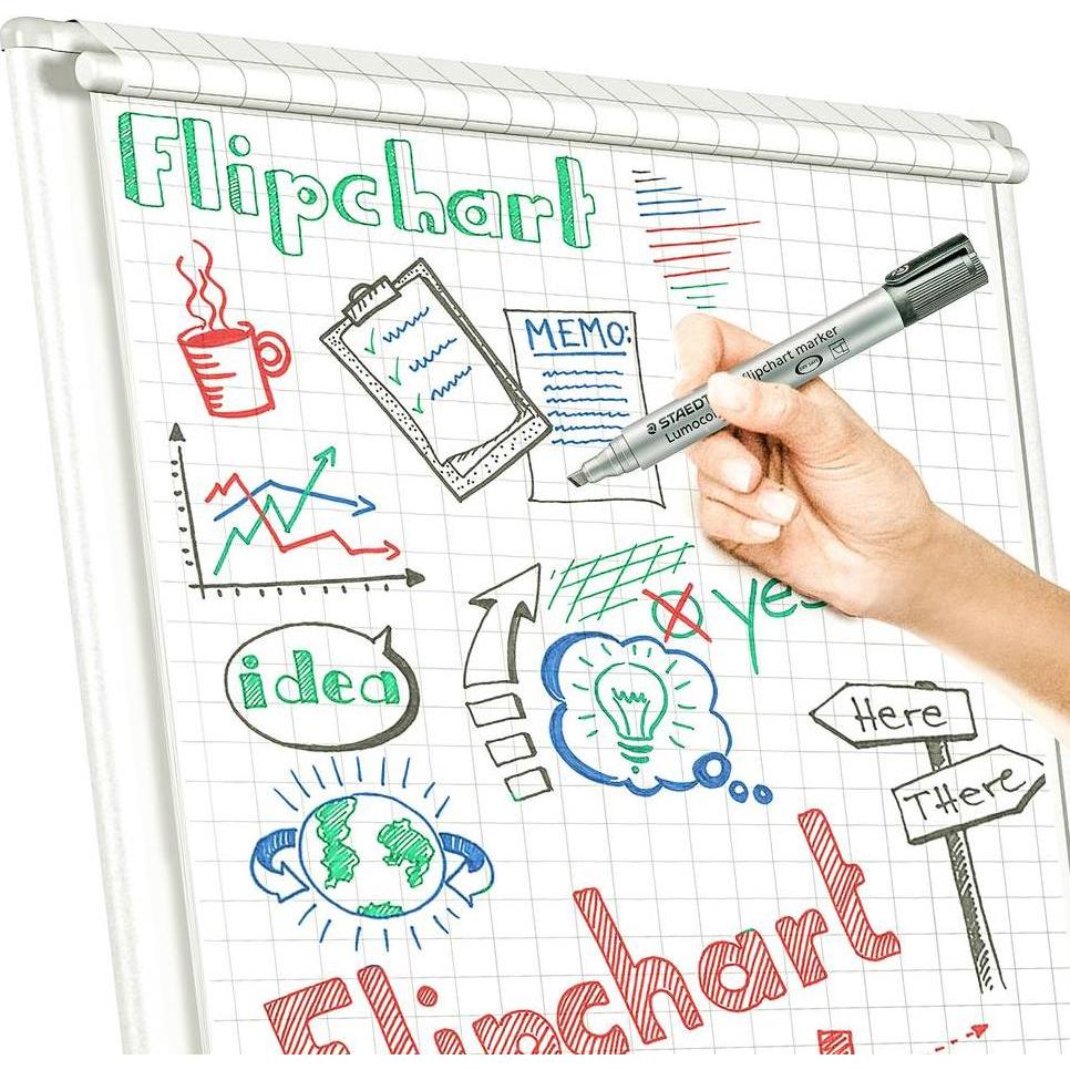 Thumbnail - Staedtler, Marker, Flipchartmarker Lumocolor (Grey, 5 mm, 6 x)