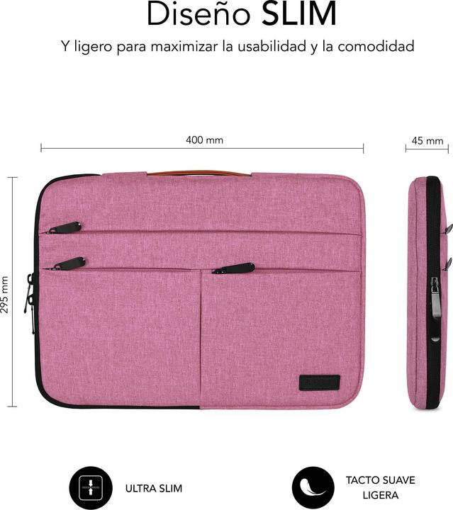 Immagine prodotto Subblim FUNDA PORTATIL AIR PADDING 360 SLEEVE 15,6" ROSA (15.60", Universale)