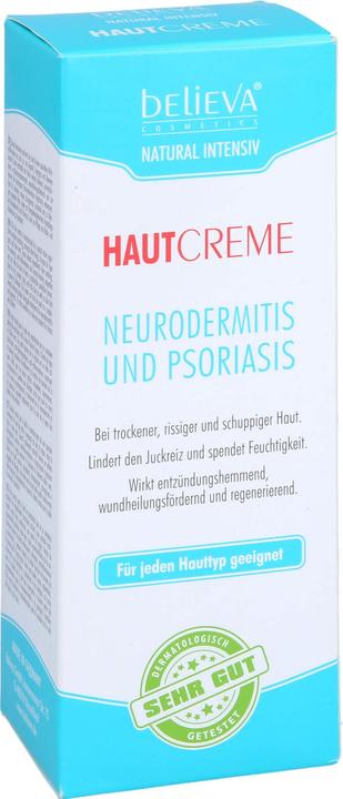 Actual product image Believa Cosmetics Believa vegan skin cream neurodermatitis and psoriasis (100ml) (100 ml, 24h cream)