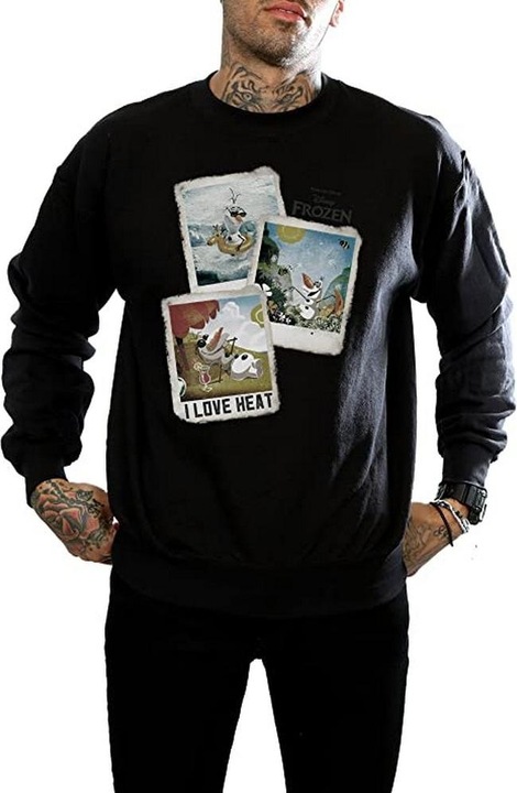 Immagine prodotto Disney Frozen Felpa Olaf Polaroid Uomo (3XL)