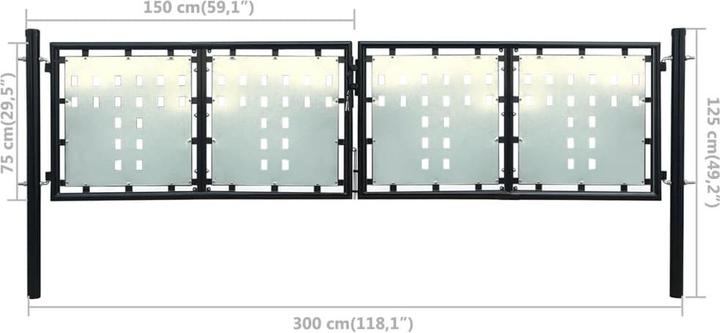Produktbild vidaXL Gartentor