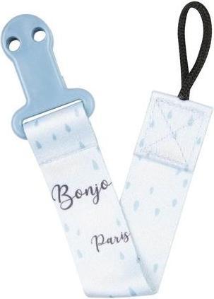 Immagine prodotto Canpol Neonati - Succhietto Bonjour Paris con nastro - Nastro per succhietto con clip blu