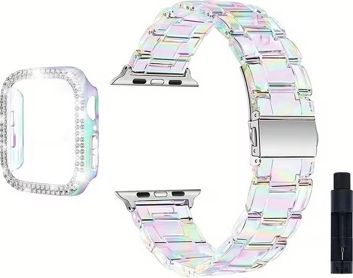PhoneLook Bracelet transparent scintillant avec coque strass (Acrylique)