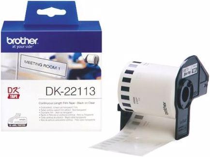 Produktbild Brother DK22113 Beschriftungsband 62 mm, Schwarz a (6.20 cm)