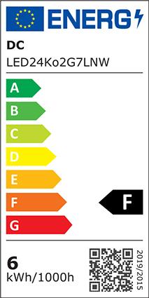 Energy Label Scharnberger+Hasenbein LED Comp. fluorescent lamp (2G7, 600 lm, 1x)