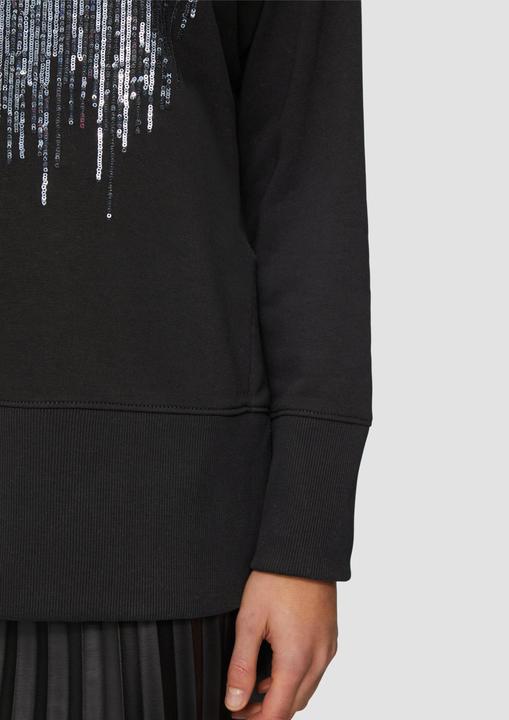 Immagine prodotto S.Oliver Sweatshirt Hoodie mit Pailletten im Relaxed Fit (44)