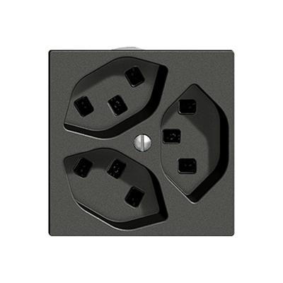 Actual product image Feller Socket 3xT23 16A black