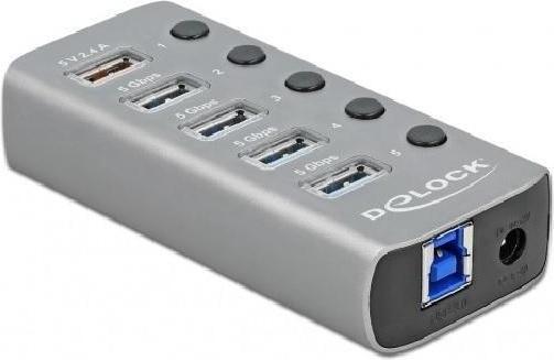 Produktbild Delock USB 3.2 Hub (USB-B, 6 Ports)