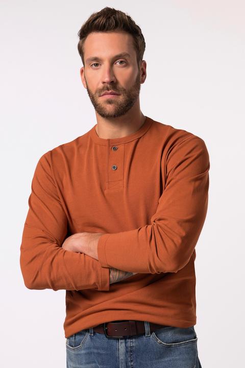 Actual product image JP1880 JP 1880 Henley, Langarm, Vintage Look (6XL)