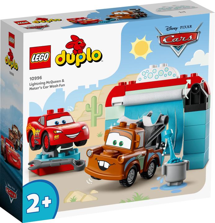 Actual product image LEGO Lightning McQueen and Mater in the car wash (10996)