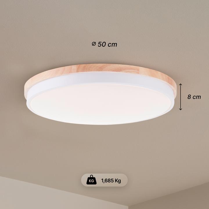 Produktbild Brilliant G80846/Baarlo LED-Deckenleuchte LED fest eingebaut W Weiss matt (4500 lm)