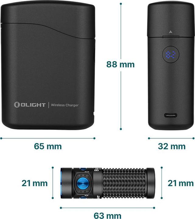 Actual product image Olight Baton 4 Premium Edition LED torch battery-powered 1300lm 35h 194g (6.30 cm, 1300 lm)