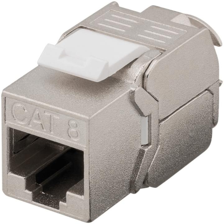 Produktbild OEM CAT8 STP Keystone Netzwerkstecker - Toolless (Keystone Modul)