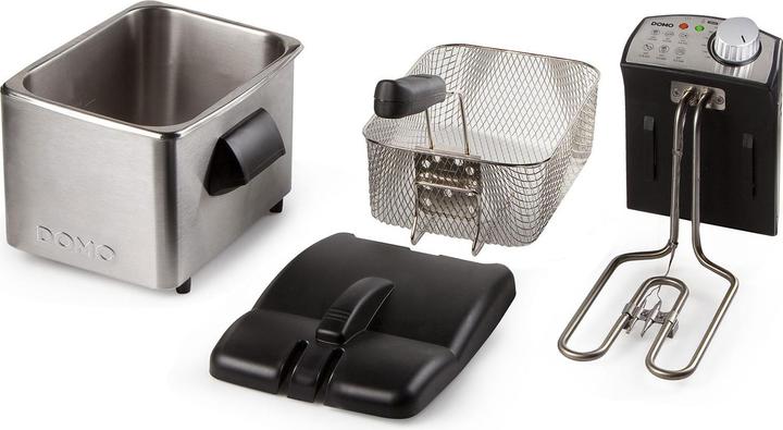 Produktbild Domo DO458FR Fritteuse, schwarz, Edelstahl