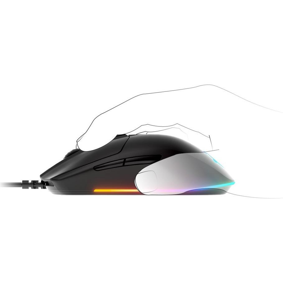 Thumbnail - SteelSeries Rival 3 (Kabelgebunden), Maus, Schwarz