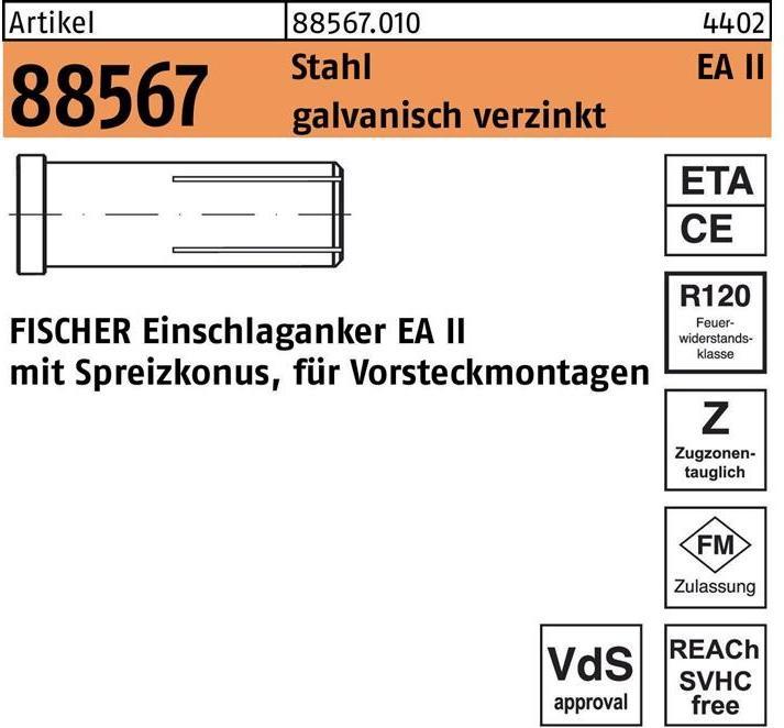 Produktbild Fischer Einschlaganker EA II M 20 x 80 (10 Stk.)
