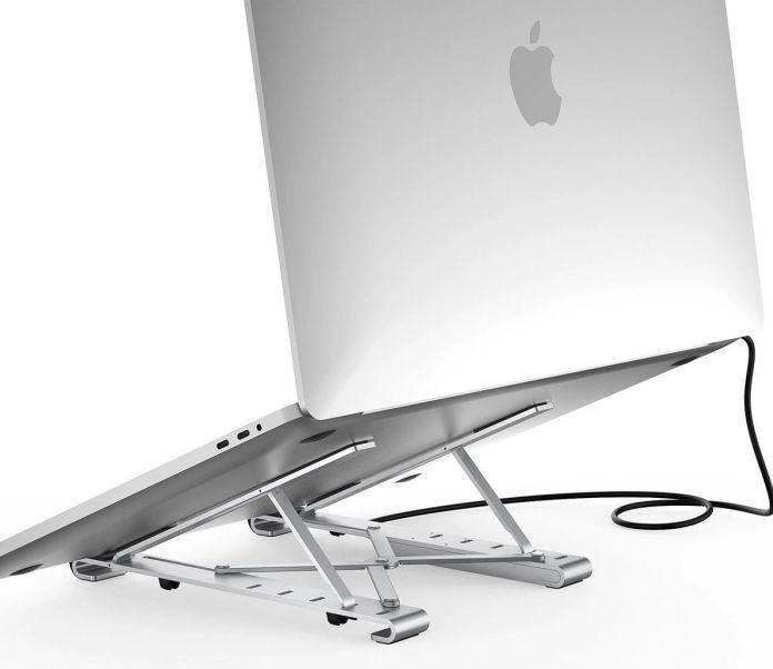 Actual product image Choetech stand multifunctional station for laptop PD / USB-C HDMI (4K / 30Hz) / 2xUSB-A / 1xUSB-C /