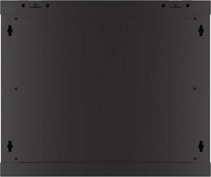 Productafbeelding Lanberg Nástěnná jednodílná skříň 19", 9U/600x450, (v rozloženém stavu), perforované dveře, černá ( (9 HE, 19 inch rek)