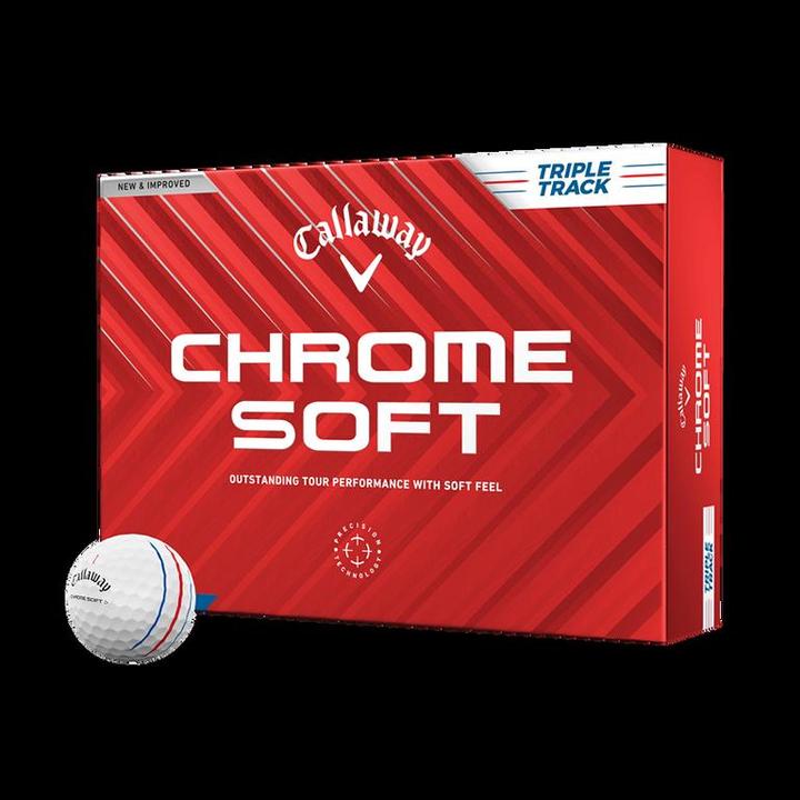 Actual product image Callaway Chrome Soft TripleTrack white (2024)