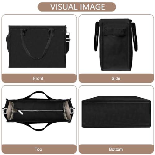 Immagine prodotto Only-Bags.Store Borsa tote in tela, borsa shopper grande da viaggio, borsa da lavoro con tracolla e