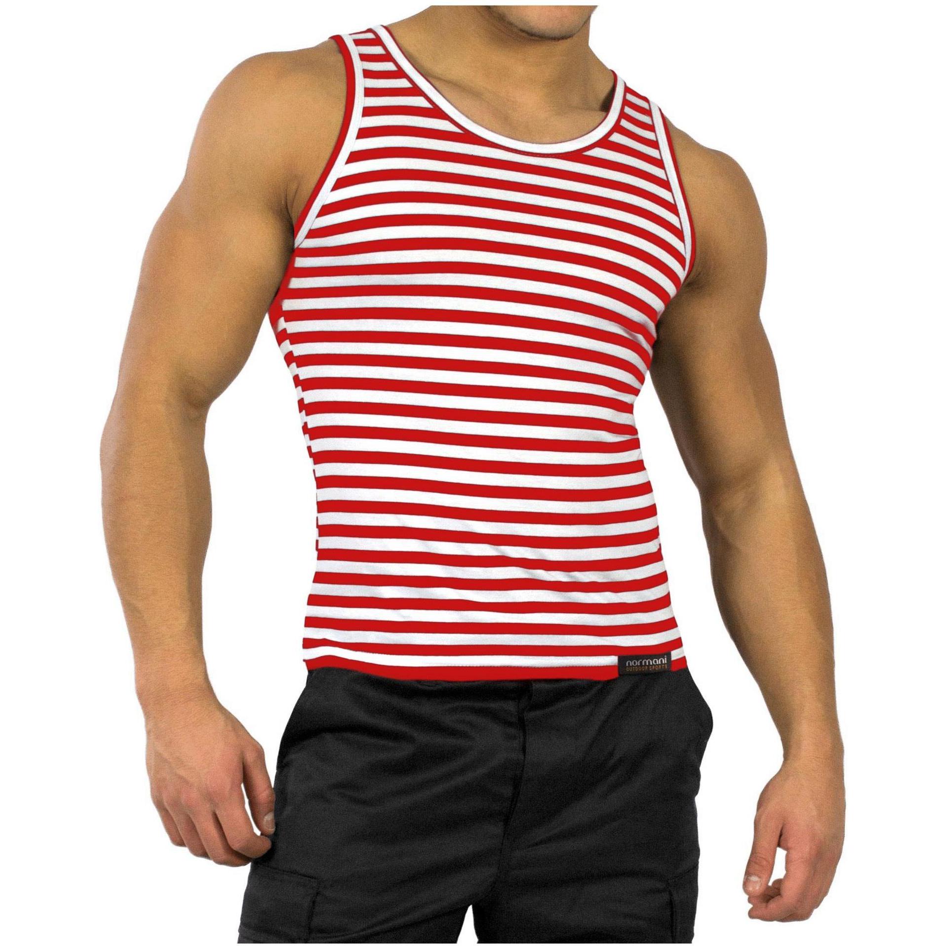 Normani, Herren, Shirt, Marine Tank-Top - 9393, Rot, (L)