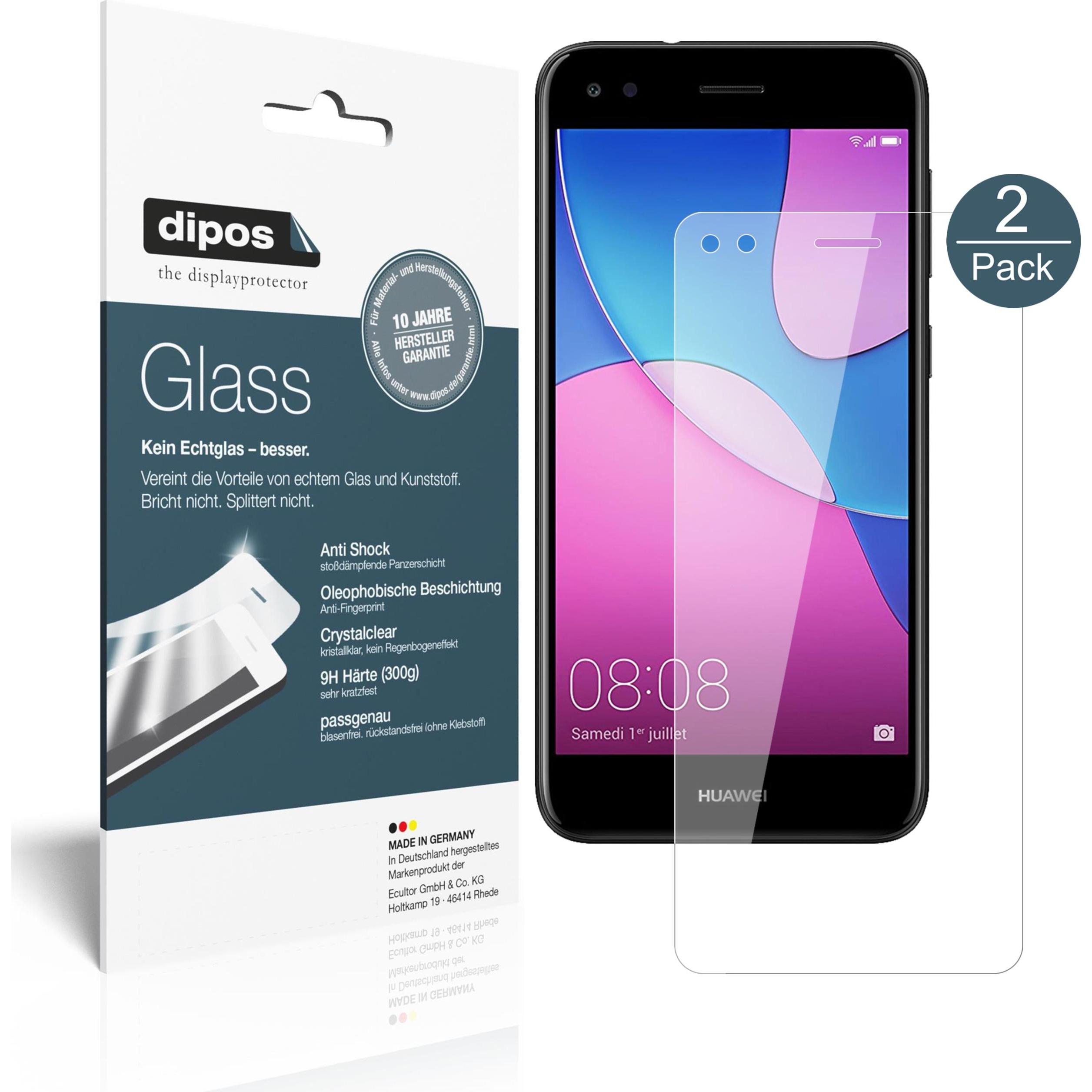 Dipos Displayschutz Anti-Shock (1 Stück, Huawei Y6 Pro (2017)), Smartphone Schutzfolie, Transparent
