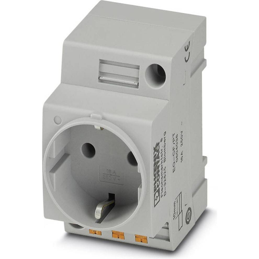 Phoenix Contact Contact Stedose für Hutschiene EO-CF/UT Inhalt: 1 St., Passive Bauelemente, Grau