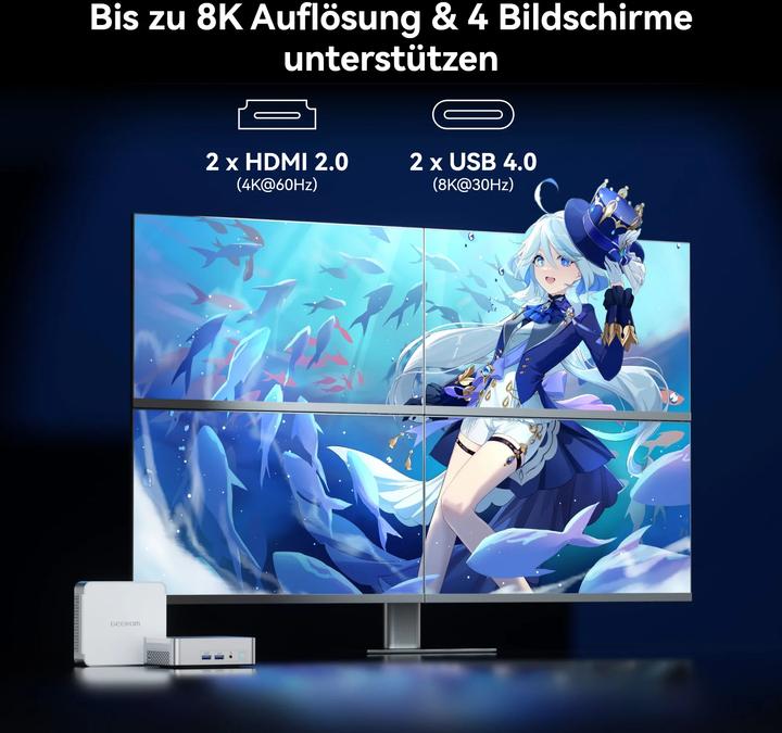 Produktbild Geekom XT13 Pro (2000 GB, 32 GB, Intel Core i9-13900H, Intel Iris Graphics)