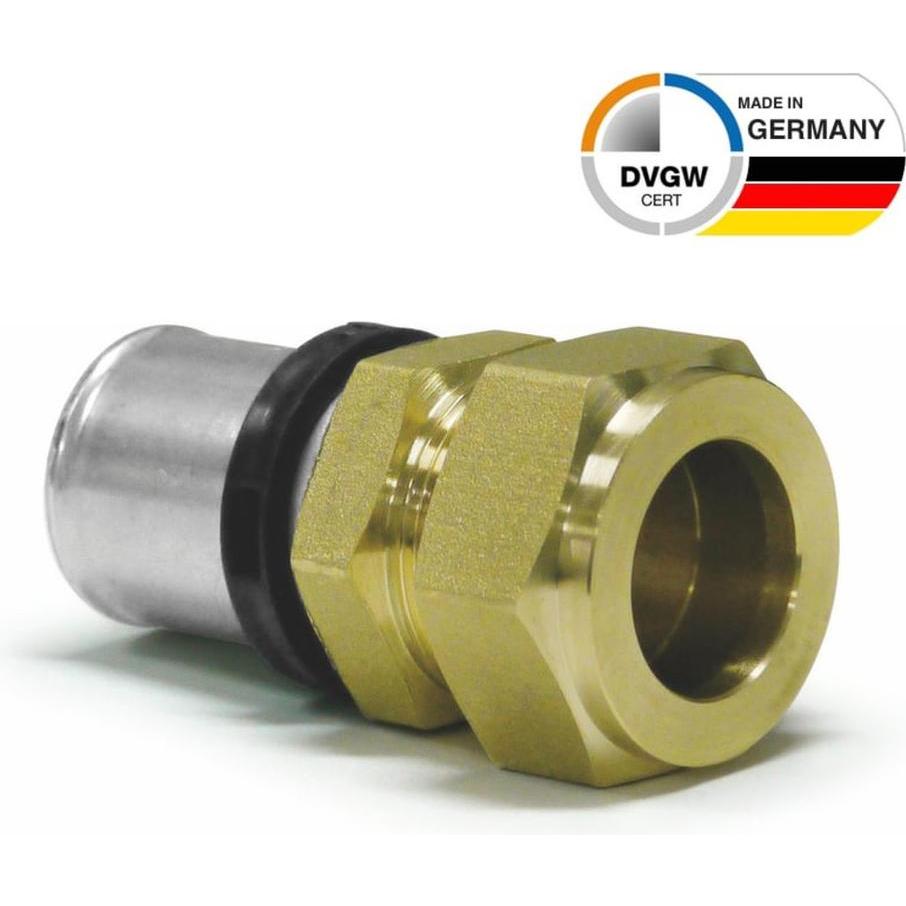 Sanpro, Rohrverbindungstechnik, THPRESS Pressfitting Übergang Kupferrohr - Klemmverschraubung 20x2 - 22mm (Rohrverschrau...