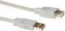 Produktbild SB2199 1m USB A USB A Männlich Weiblich Elfenbein USB Kabel (1 m, USB 2.0)
