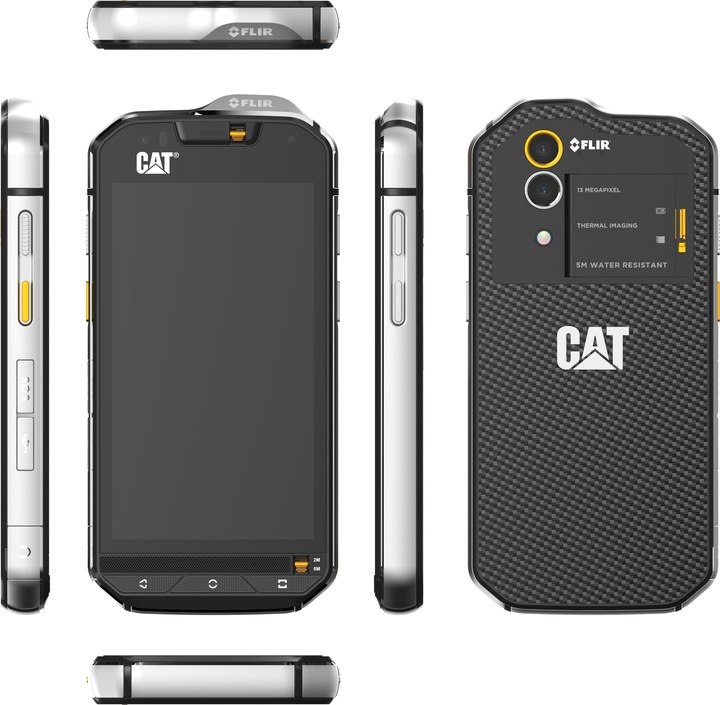 Image du produit Cat S60 (32 Go, Noir/Argent, 4.70", Double SIM hybride, 13 Mpx, 4G)