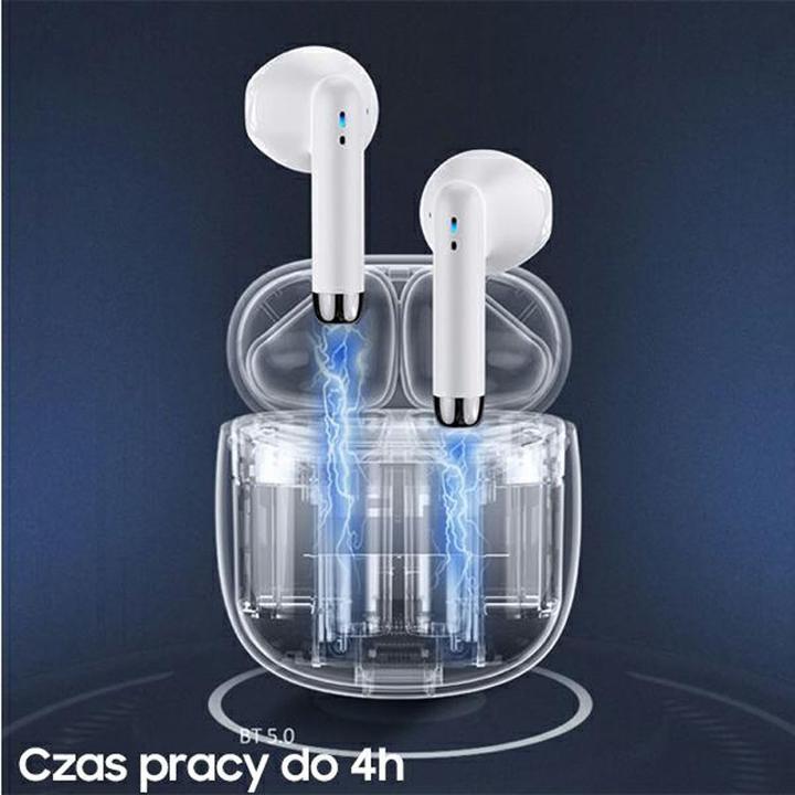 Actual product image Usams Słuchawki Bluetooth 5.0 TWS IA series bezprzewodowe granatowy/dark blue BHUIA03 (US-IA04) (4 h, Wireless)