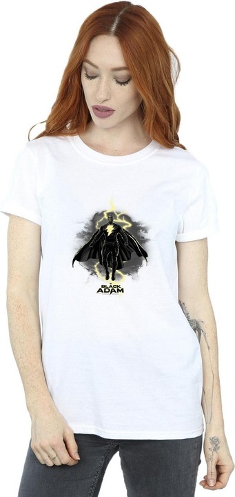 Immagine prodotto Maglietta boyfriend in cotone nero Adam Hovering Bolt (XXL)