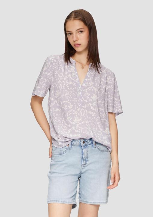 Produktbild S.Oliver Bluse Gemusterte Tunikabluse aus Viskose (32)