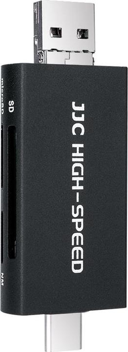 Productafbeelding JJC CR UTC5AC Geheugenkaartlezer zwart (USB, USB-C)