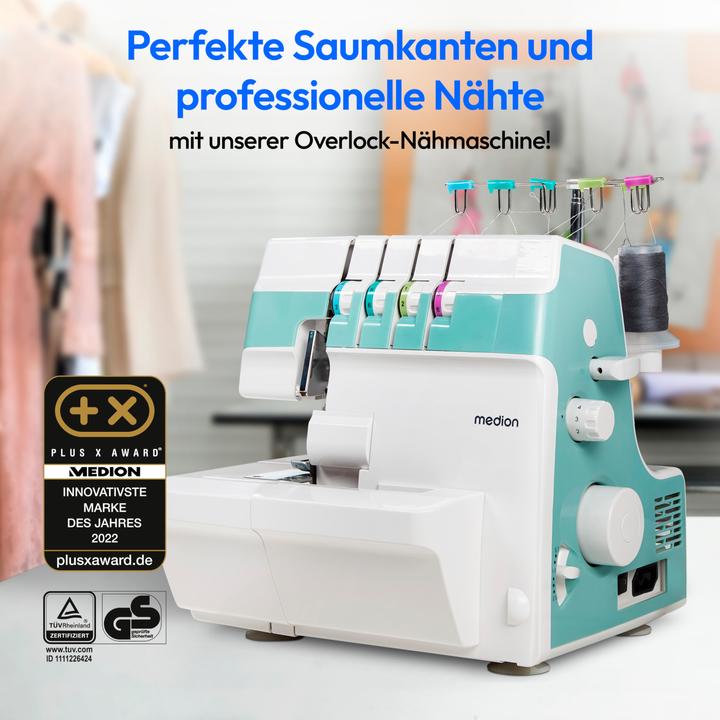 Actual product image Medion Sewing machine Life Overlock SO90