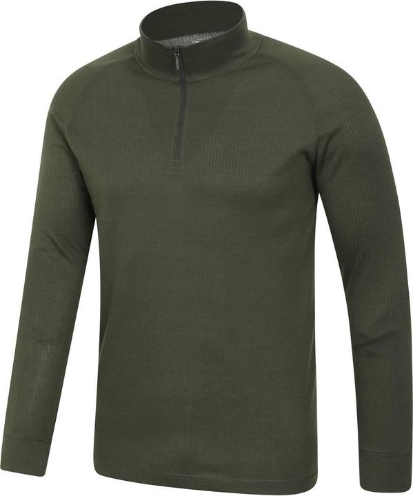 Actual product image Mountain Warehouse Mens Talus Zip Neck Long-Sleeved Thermal Top (S)