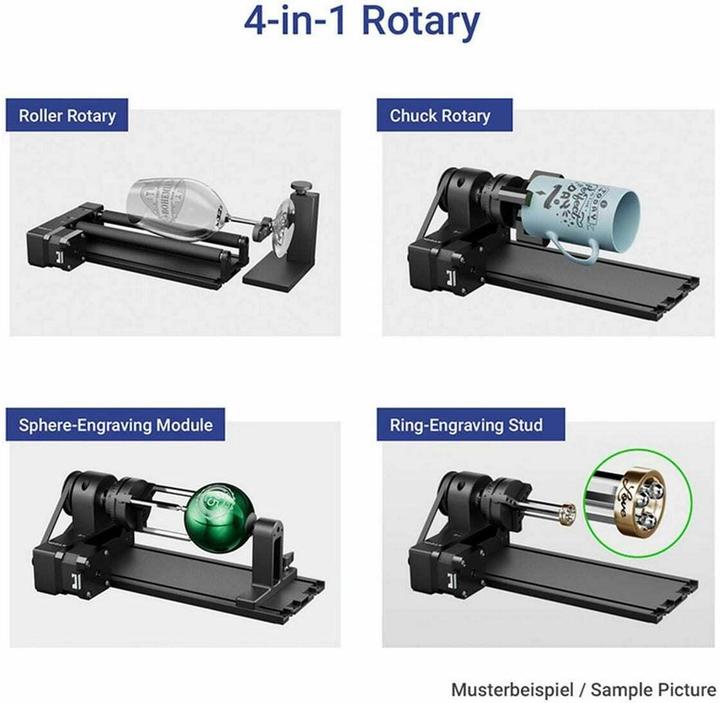 Image du produit XTool Attache rotative 2 Pro - RA2 Pro