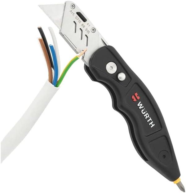 Actual product image Würth Trapezklingen-Messer-Set mit Bits & Gürteltasche (Cutters)