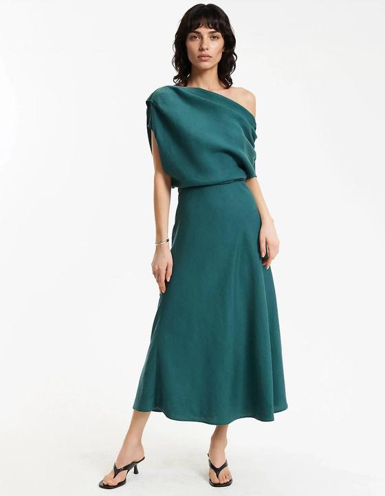 Produktbild La Redoute Collections Midikleid mit asymmetrischem (34)