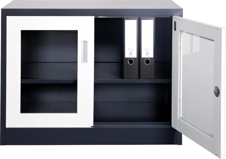 Produktbild Jet-Line Aktenschrank UFA dunkelgrau weiss