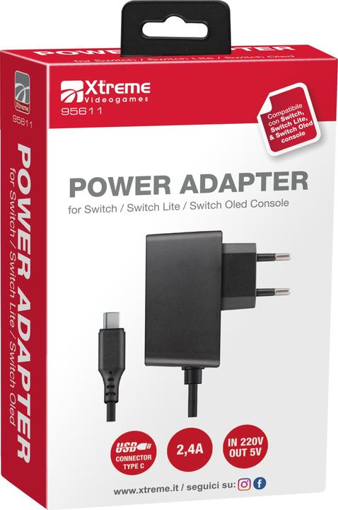 Image du produit Xtreme 95611 Adaptateur et onduleur interne noir (Switch, Switch Lite, Switch OLED)