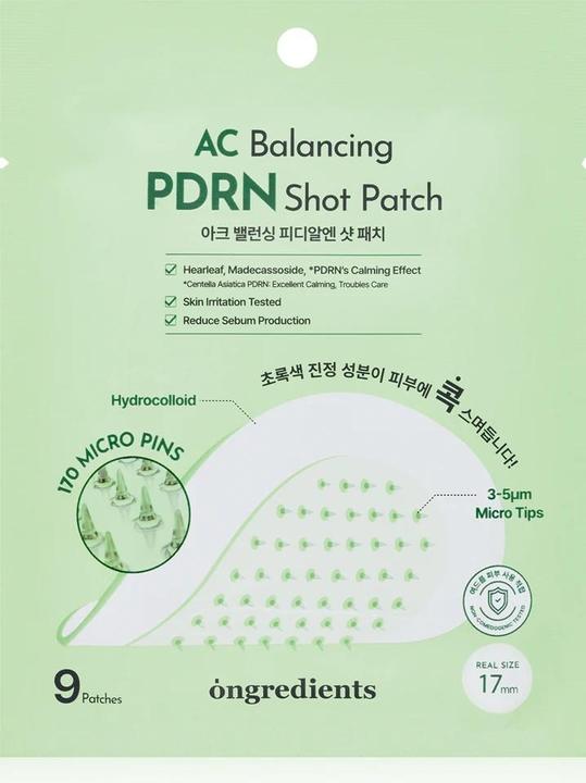 Actual product image Ongredients AC Balancing PDRN Shot Patch - Acne Pimple Patch for Covering Pimples