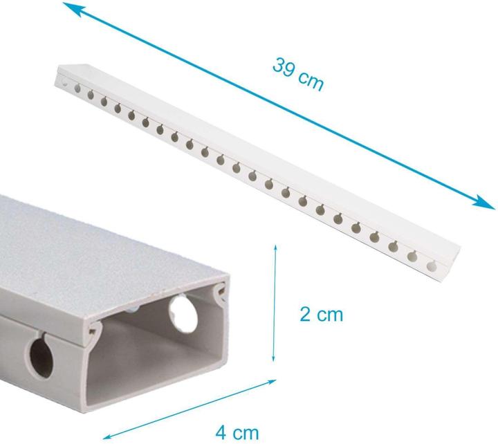 Actual product image Intirilife Set of 9 cable ducts (Duct, 39 cm)