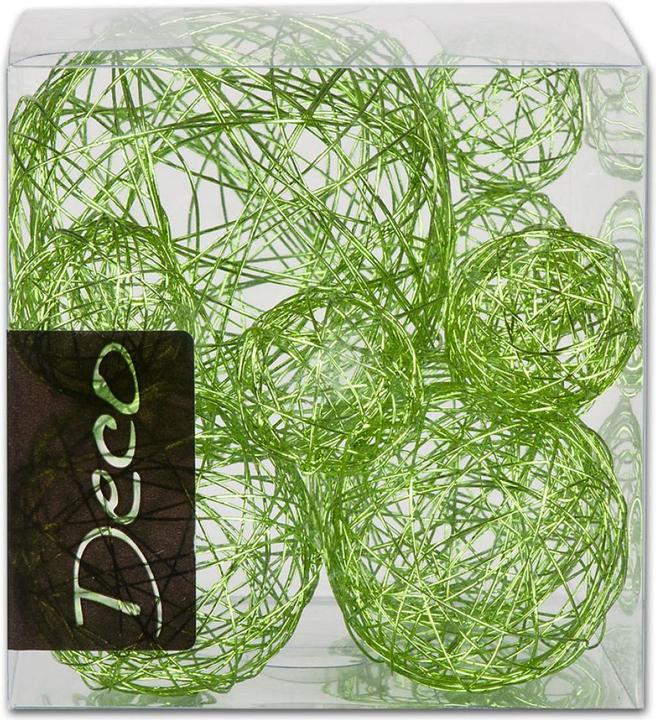 Image du produit Ambiance Technology Drahtball-Mix 10 Stück, Grün